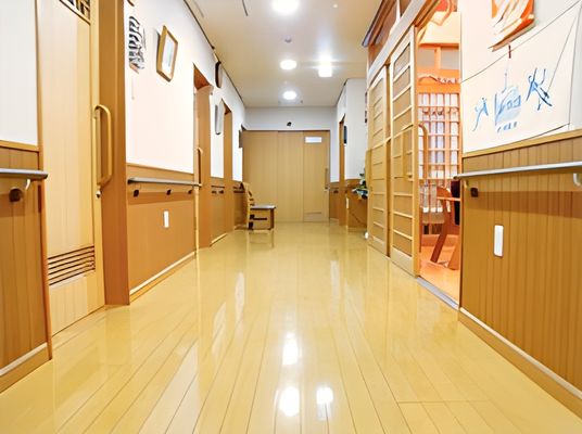 温かみのある廊下