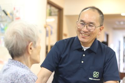 優しい交流が見られる空間