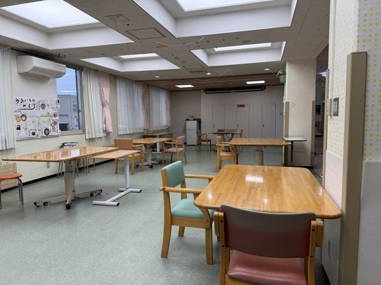 明るい共有スペース