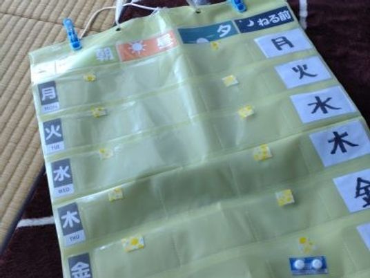 予定表の掲示物  
