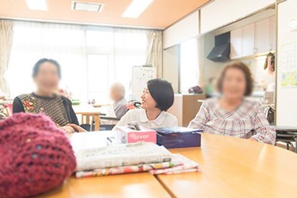 明るい共有スペース