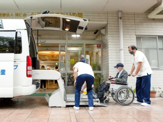 車椅子利用者支援の様子