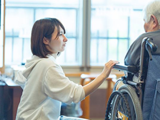 車椅子の方との会話