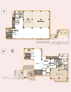 施設のフロア計画図