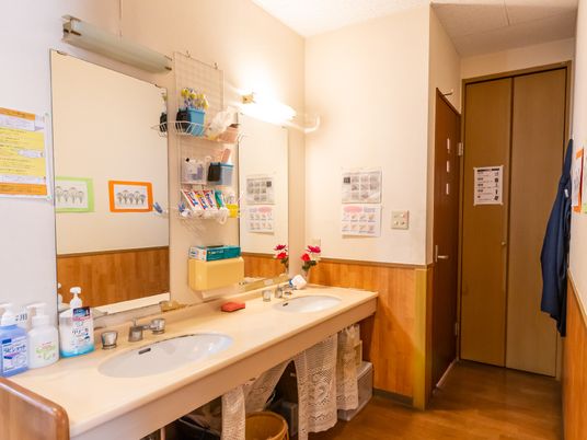 清潔感のある洗面台