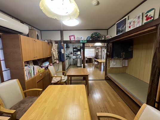 落ち着いた共有スペース