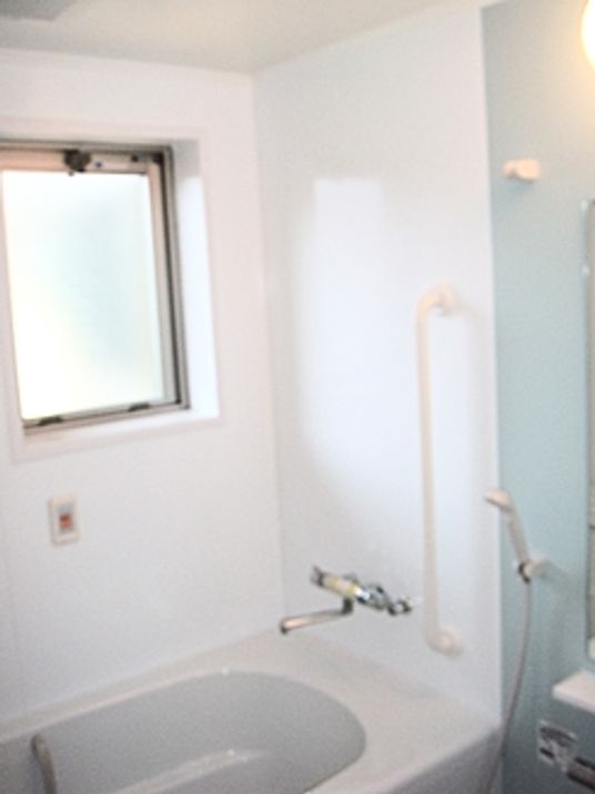 清潔な浴室の一角