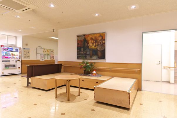 広い休憩室の様子