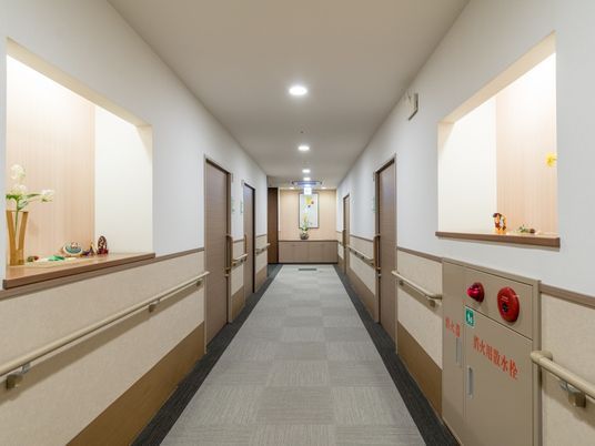 清潔な廊下の風景