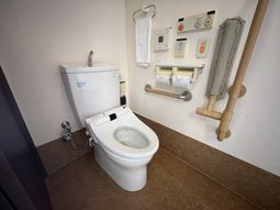 清潔なトイレ設備