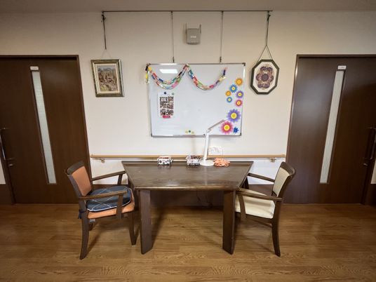 デコレーションされた壁の部屋