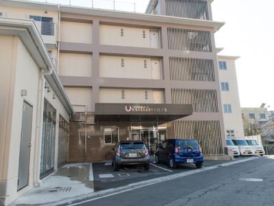 ゆったりとした施設のエントランス