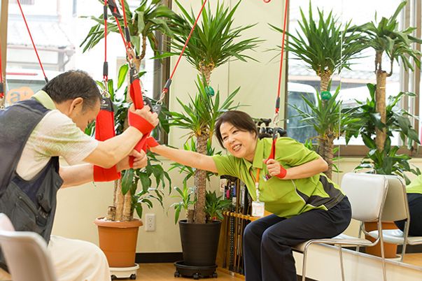明るい訓練室