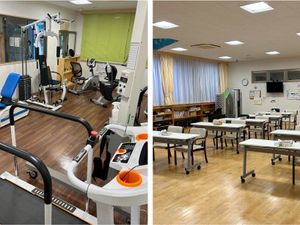 機能訓練室の運動器具  