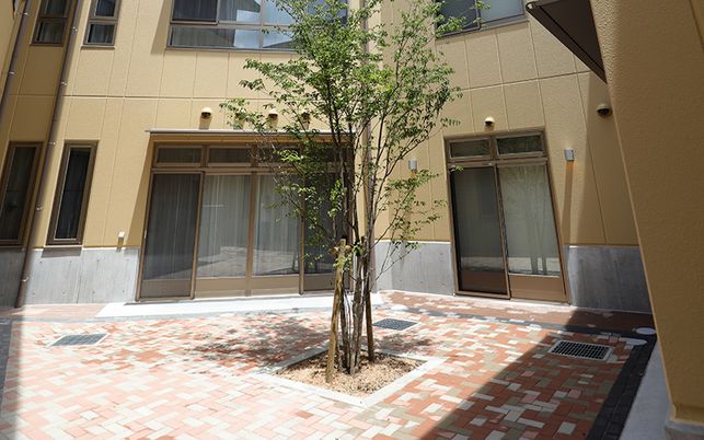 小さな庭の中庭