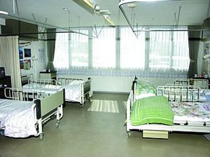 明るい多床室  