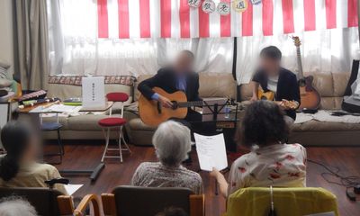 音楽を楽しむ居室