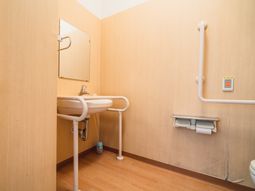 手すり付き洗面台