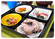 彩り豊かな昼食の料理