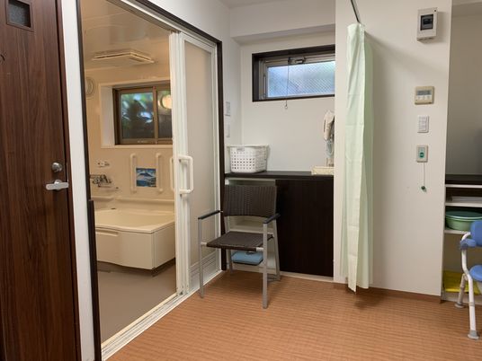 ゆとりのある浴室スペース