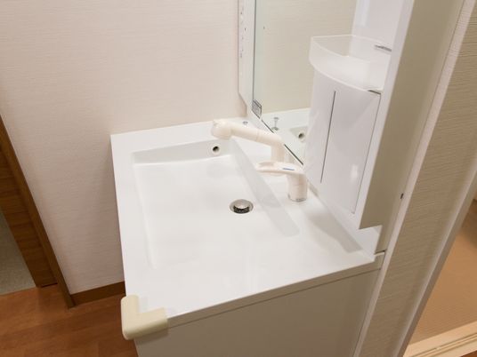 清潔な洗面台