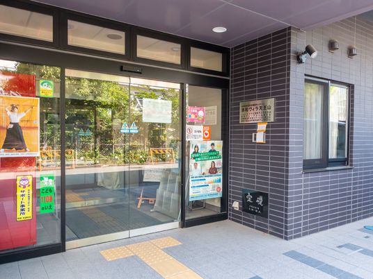 エントランスの自動扉ビュー