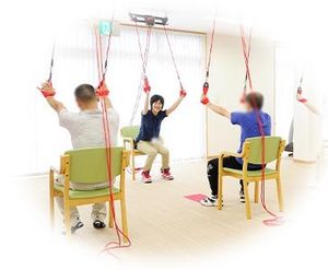 運動プログラムの一室  