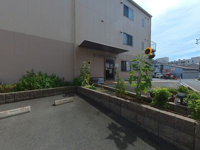 温かみのあるエントランス