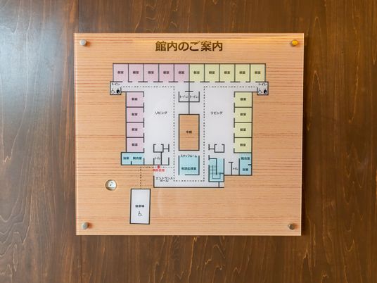 配置図が掲載された掲示物