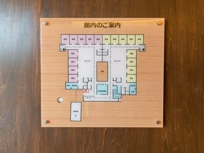 配置図が掲載された掲示物