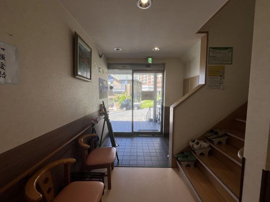 開放感のある入口