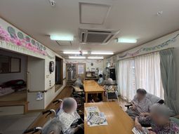 明るい共有スペース