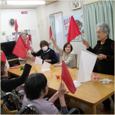 活動を楽しむ様子の部屋