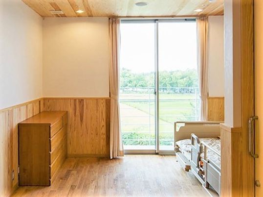 窓から見える自然の居室