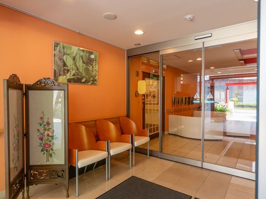 ゆったりしたエントランス