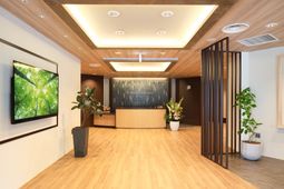 明るい共有スペース