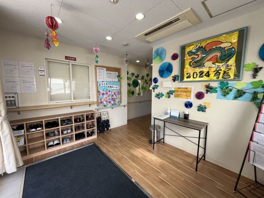 明るいエントランス