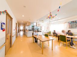 明るい共有スペース