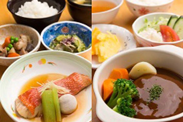 彩り豊かな料理の食堂  