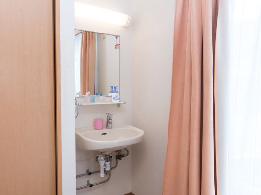 清潔な洗面台とミラー