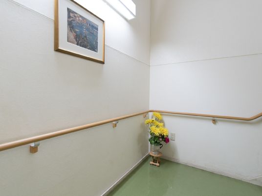 廊下の手摺と装飾