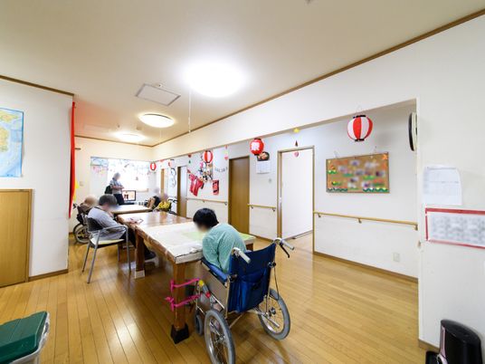 明るく広々とした活動室