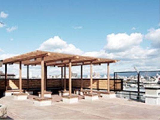 屋上にあるテラス風景