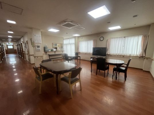 明るい共有スペース