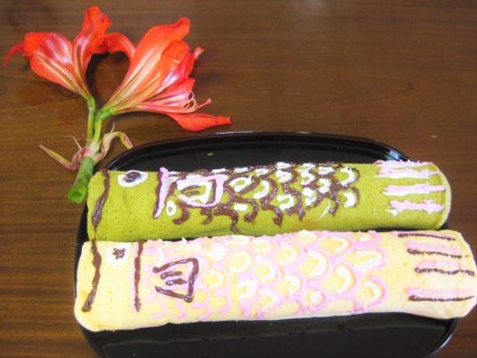手作りおやつと花