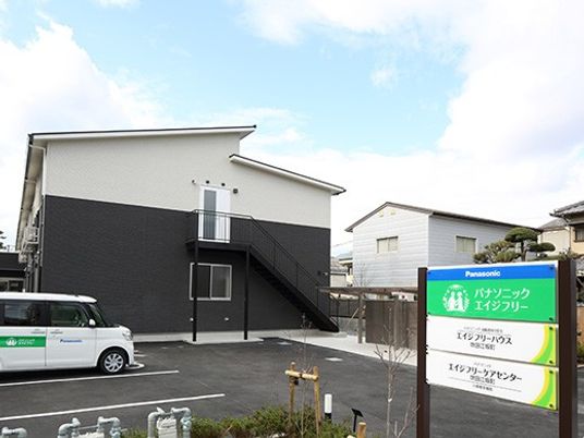 建物外観と看板の外観  
