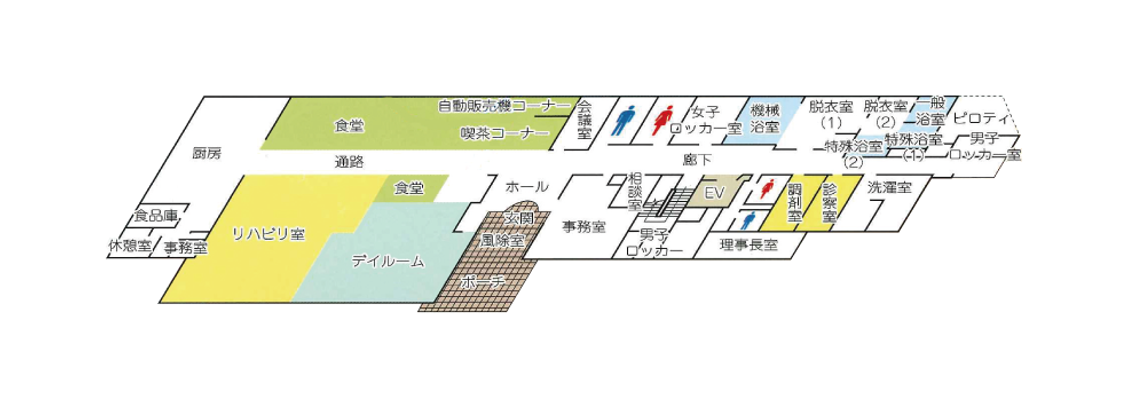 設備の配置がわかる見取り図