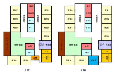 フロアマップの廊下