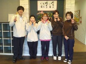 スタッフ集合の玄関  