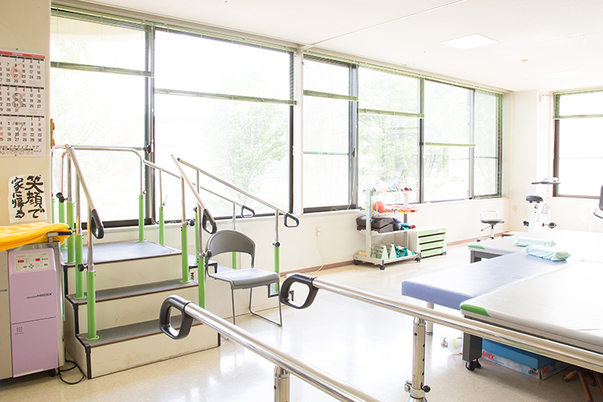 明るい機能訓練室